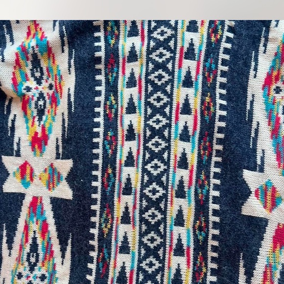 Colorful Geometric Patterned Cardigan - Picture 5 of 6